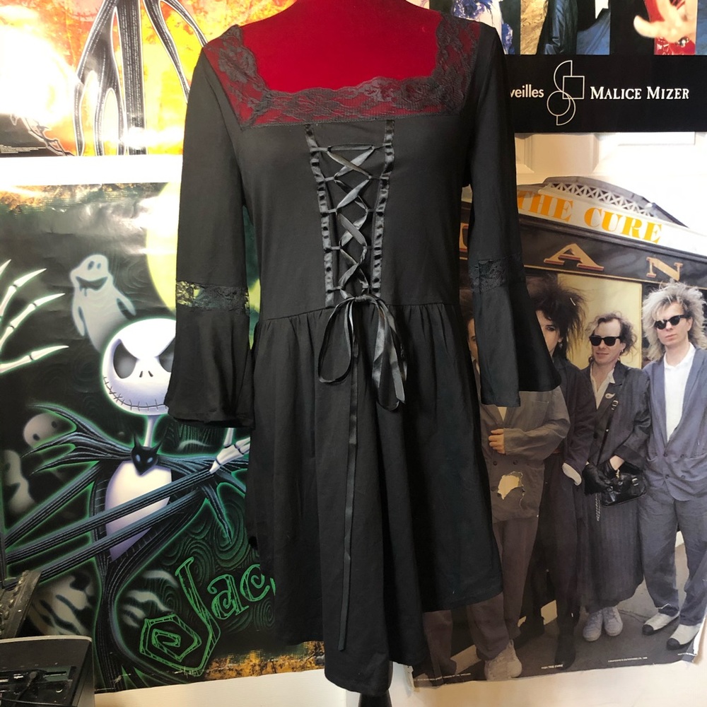 SOLD Victorian gothic black top
